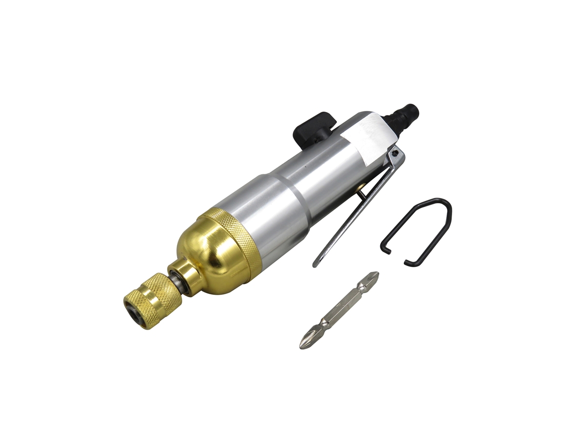 Parafusadeira pneumática industrial reta de 1/4" 9000 rpm reversível 5h