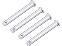 Pinos de articulação monobloco, cabeça plana 8x90mm, aço zincado, 4 unidades CHABERLU
