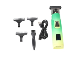 Aparelho De Cortar Cabelo Recarregável Com Gravura De Cabeça De Óleo E Display Lcd Digital Para Barbeiro Profissional