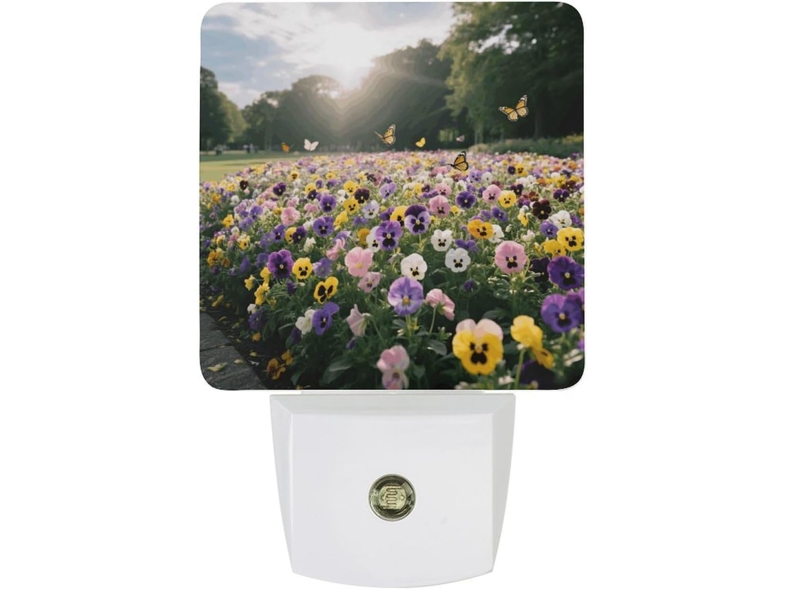 Luminária Noturna De Parede Com Sensor Crepuscular, Led 0,5 W, Design