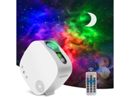 Projetor de Céu Estrelado, 4 em 1, Rotação de 360° para Projeção Nebulosas e Lua BRILVIBERA