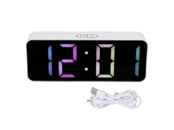 Reloj Led Digital Com Alarme Modo Auto-dimming Tela Grande Para Quarto Escritório Cozinha