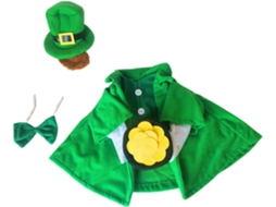 Conjunto de Roupinhas de Tecido para Gansos com Tema Irlandês e Decorações Verdes para o Dia de São Patrício. SFUSHOS