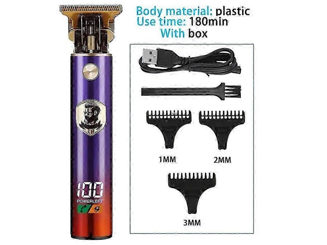 Máquina De Cortar Cabelo Elétrica Profissional Recarregável T9, Modelo 2025/2023, Para Homens, Barbeador E Aparador De Barba. Compatível Com Usb.
