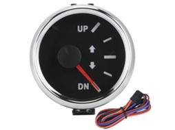 Manômetro De Ajuste Barco, 52mm 2 Polegadas Up Dn, Indicador De Inclinação 0a 190 Ohms, Luz De Fundo Vermelha Moldura