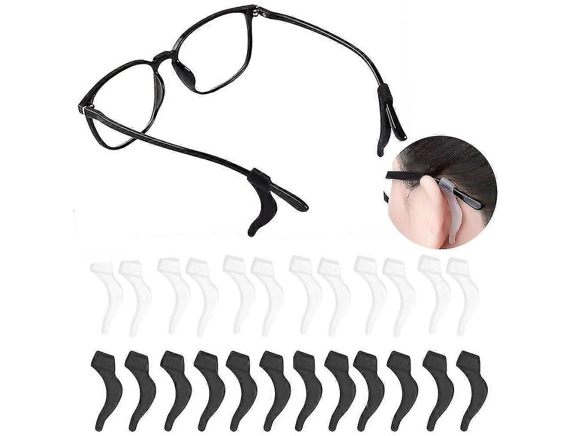 12 Pares de Garre Oreja Antejos, Antideslizantes Cómodos Retenedores Anteojos Elásticos Silicone para Ga Fas Sol Gafas Leitura GOKOCO