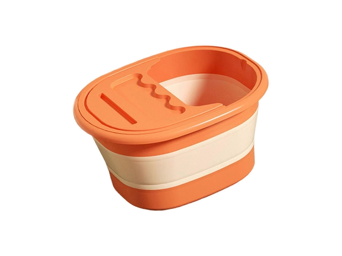 Banheira Dobrável Para Os Pés, Balde Banho De Spa Pés Com Massageador Camping.