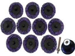Kit De Discos Abrasivos Troca Rápida 50 Mm (2 Polegadas), Desbaste