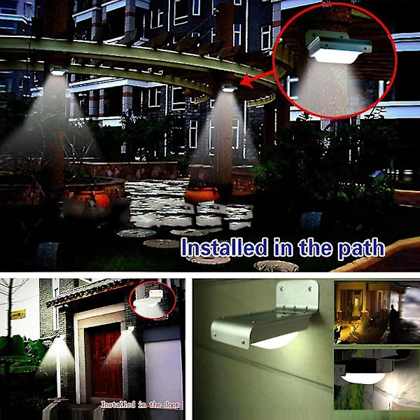 Kit com 12 luminárias solares AQUAFORGE para cerca e escadas, branco quente, à prova d'água