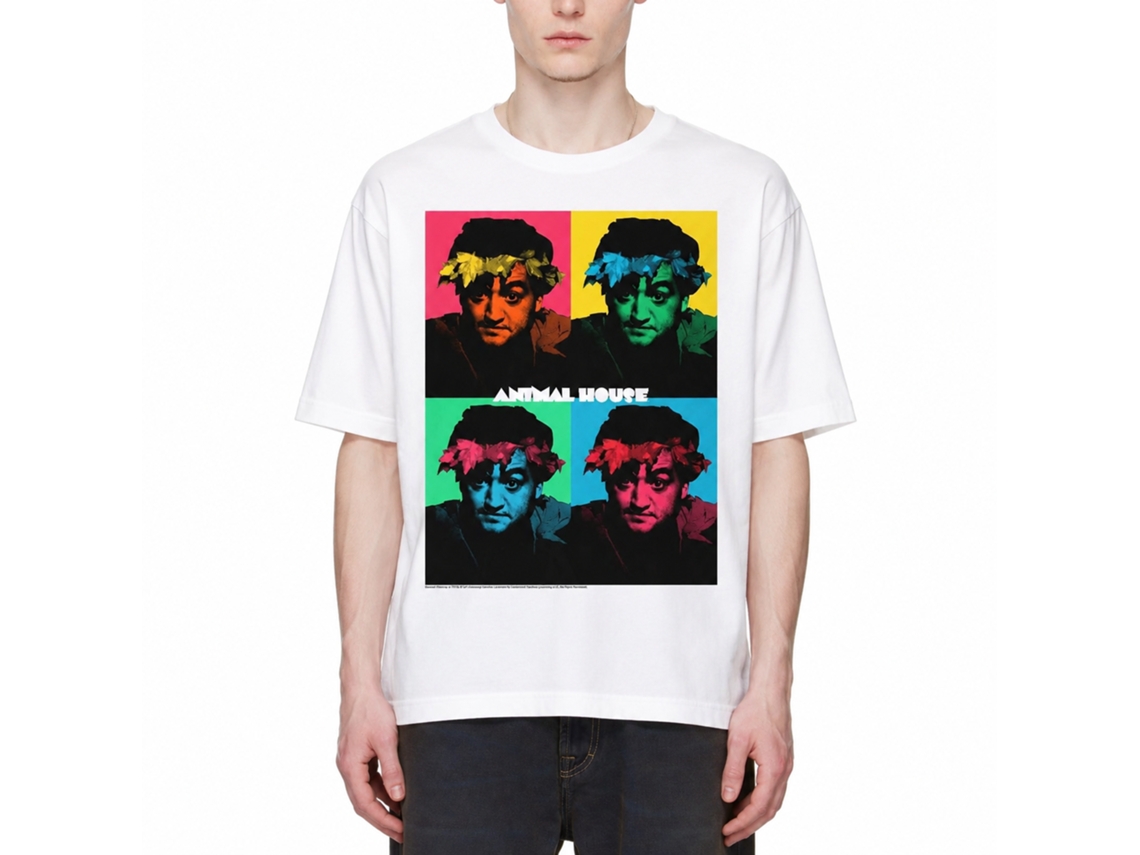 Rockinstone Animal House Movie Warhol White Adult T-shirt Size:xxxl
