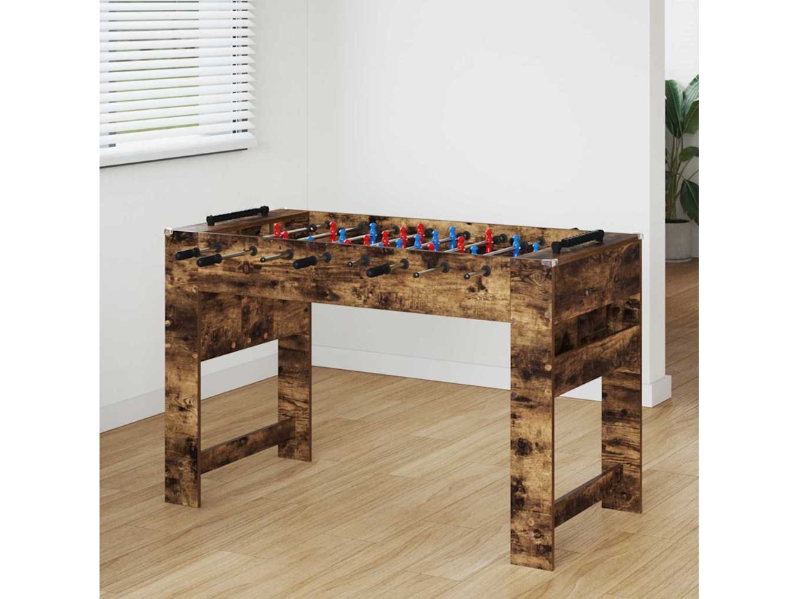 Vidaxl Mesa De Pebolim Carvalho Fumado 125 X 60,5 X 80 Cm