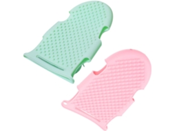 Conjunto Cabilock Com 2 Escovas Corporais Esfoliantes De Silicone Função Massagem, Acessórios Confortáveis Para O