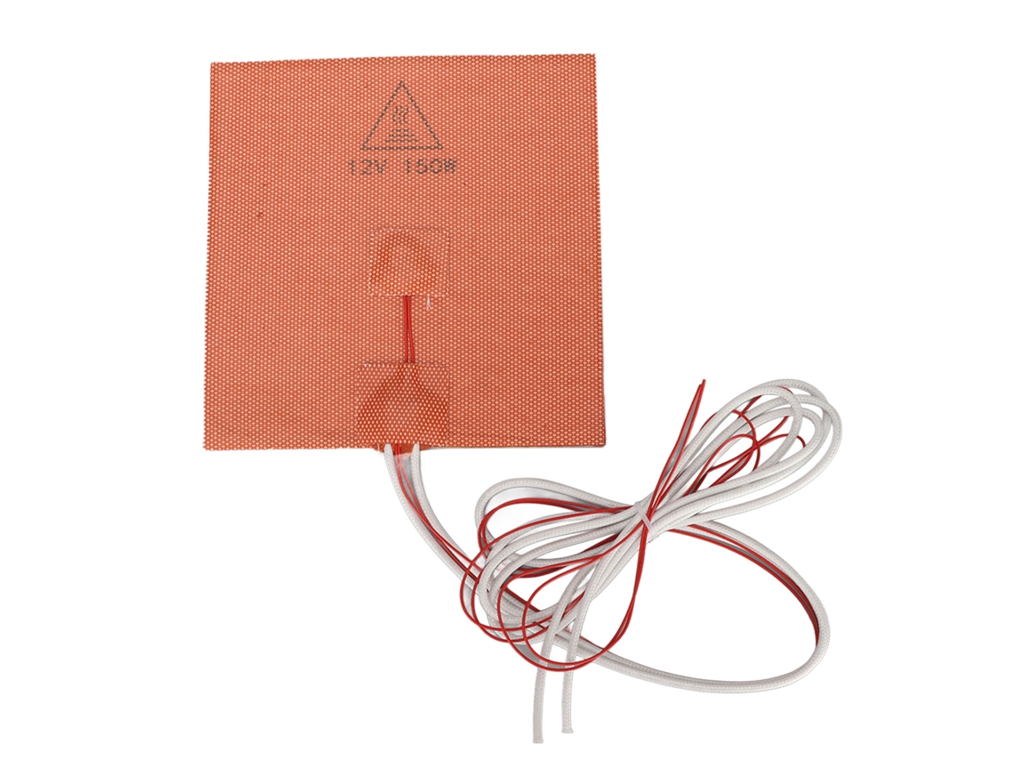 Base de aquecimento de silicone resistente a altas temperaturas para impressora 3D, 150x150mm, 12V 150W