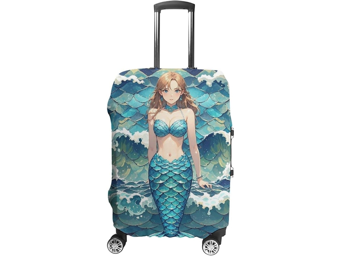 Capa para Mala Blue Waves Squama Resistente S/MARCA