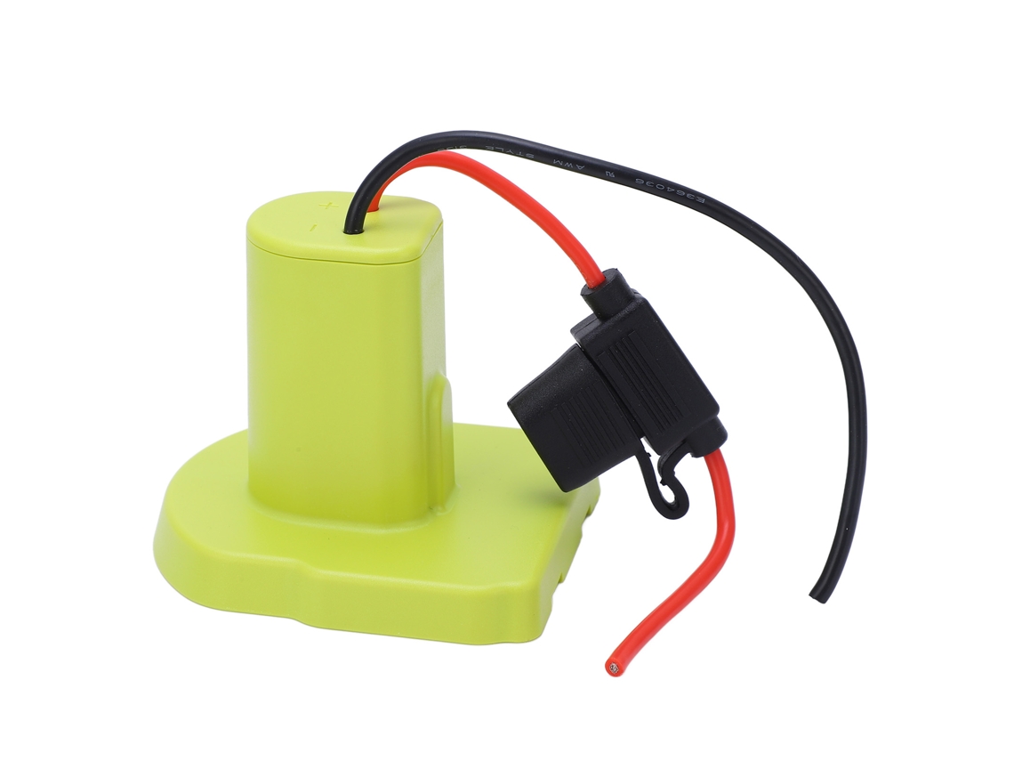 Laxiscreed Adaptador De Bateria Ryobi One+ 18v Com 2 Fusíveis E Fios 14awg, Função De Conversão De Energia