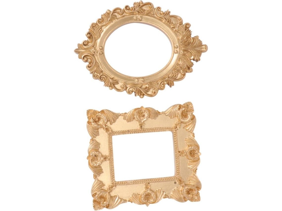 Conjunto 2 Porta Retratos Metal Parede Ideais Expositor Decorativo Unhas Perfeito Salões Beleza Profissional GOKOCO