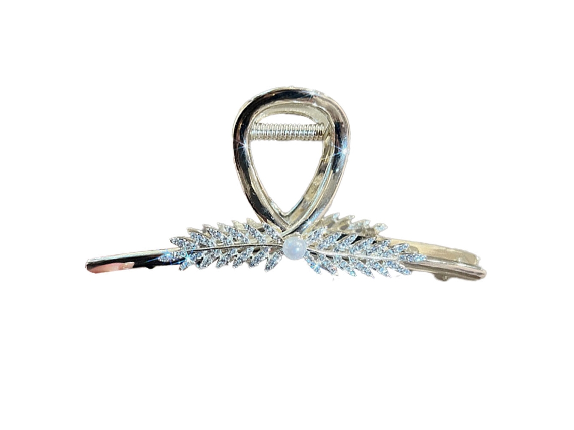 Presa De Cabelo Grande Em Metal Com Flores Antiderrapante Alta Fixação Acessórios De Cabelo Para Mulheres E Meninas