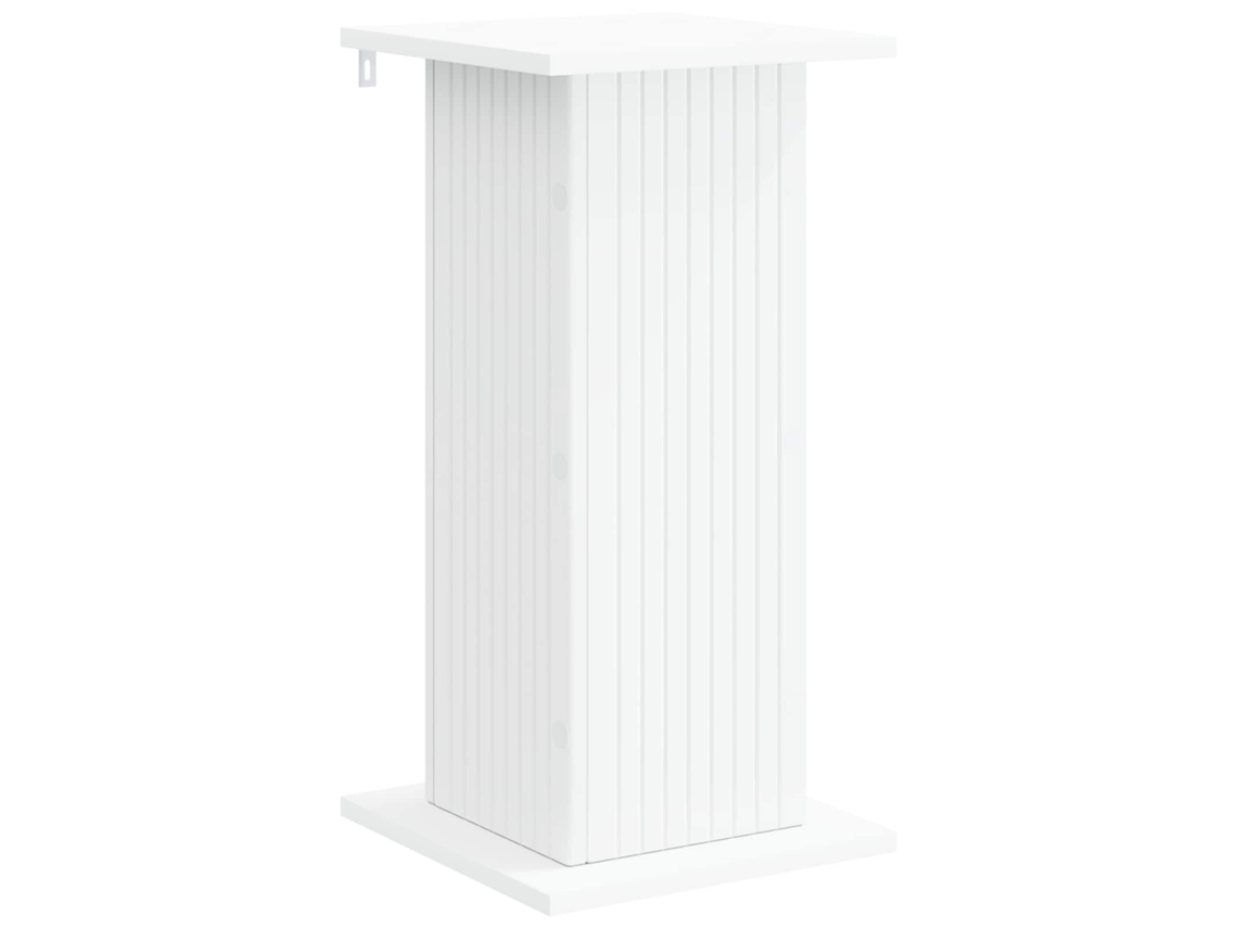 Conjunto 1 Suporte Moderno Para Plantas Vidaxl Branco Derivados De Madeira (30,5 X 30 X 60,5 Cm)