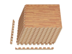 Conjunto 12 Mats De Quebra-cabeça Interligados Vidaxl Castanho Espuma (4,32 M²)