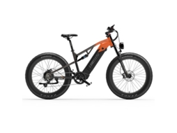 Bicicleta Elétrica De Montanha Lankeleisi Rv800 Plus 26 Com Suspensão Total, Motor Bafang De 750 W E Bateria De 48 V E 20 Ah