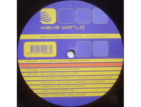 Vinil Morgana Ep Wave World Records