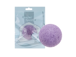 Esponja De Konjac Natural Semi-circular Para Limpeza Facial