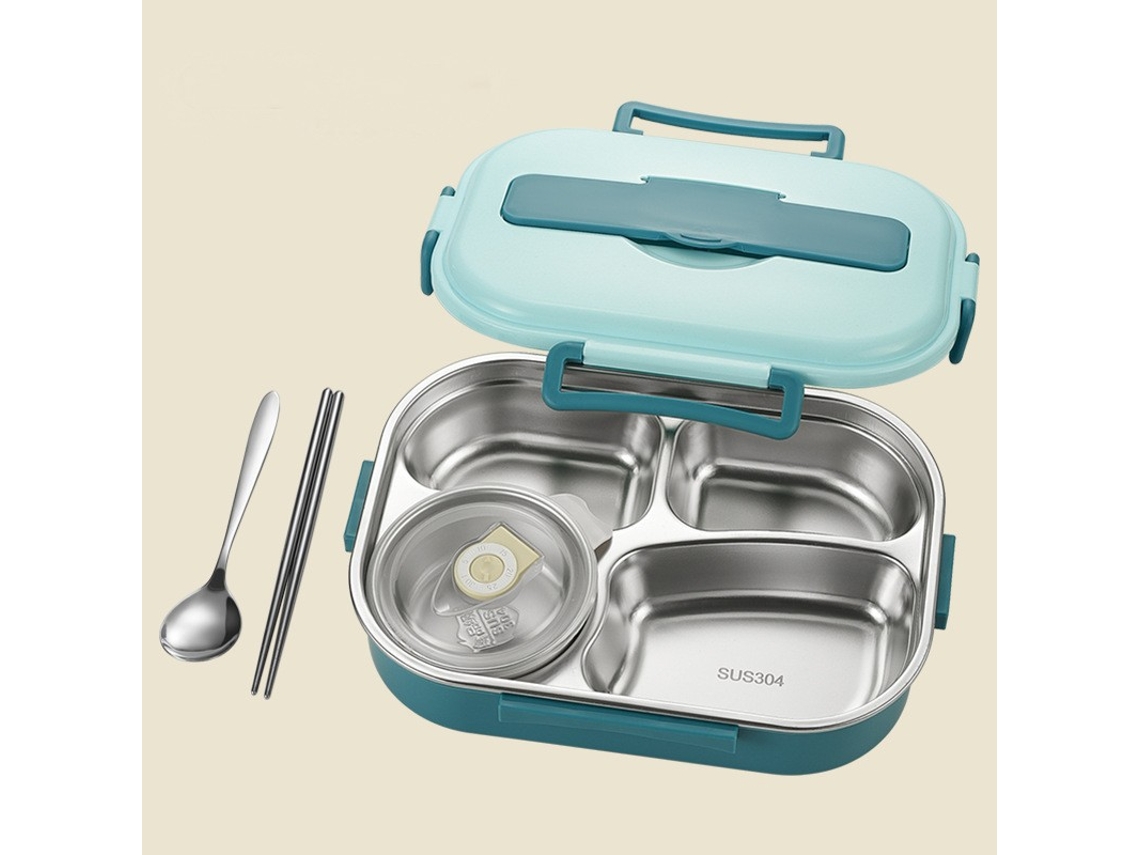Lancheira Bento À Prova de Vazamentos para Adultos Lancheira e Talheres e Bolsa-1.5L LUUCOZK