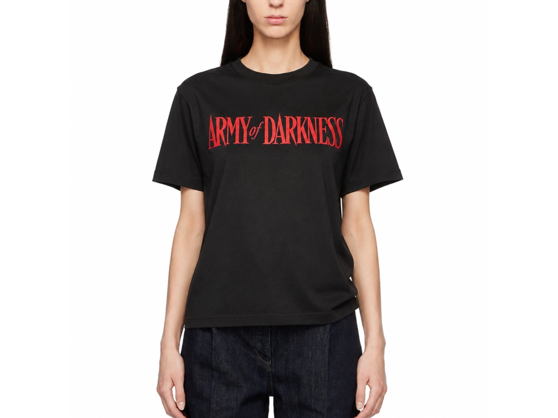 Rockinstone Army Of Darkness Movie Darkness Color Logo Black Adult T-shirt Size:xl