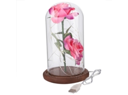 Flor de Rosa de Prata 24k Luz Led Presente Dia Dos Namorados