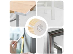 Vidaxl Fita De Espuma Autoadesiva 5 Unid. Branco 10mm X 10m Espuma Cr