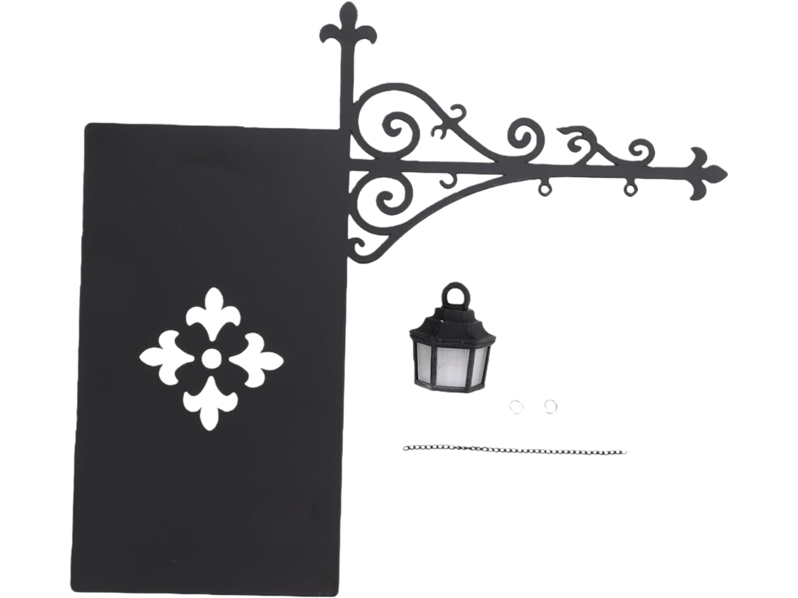 Mini Luminaria De Estante, Estilo Lanterna Vintage Em Ferro Com
