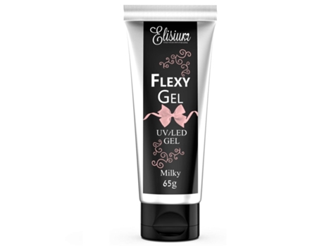 Gel Flexível Elisium Para Unhas Em Gel Milky, 65g