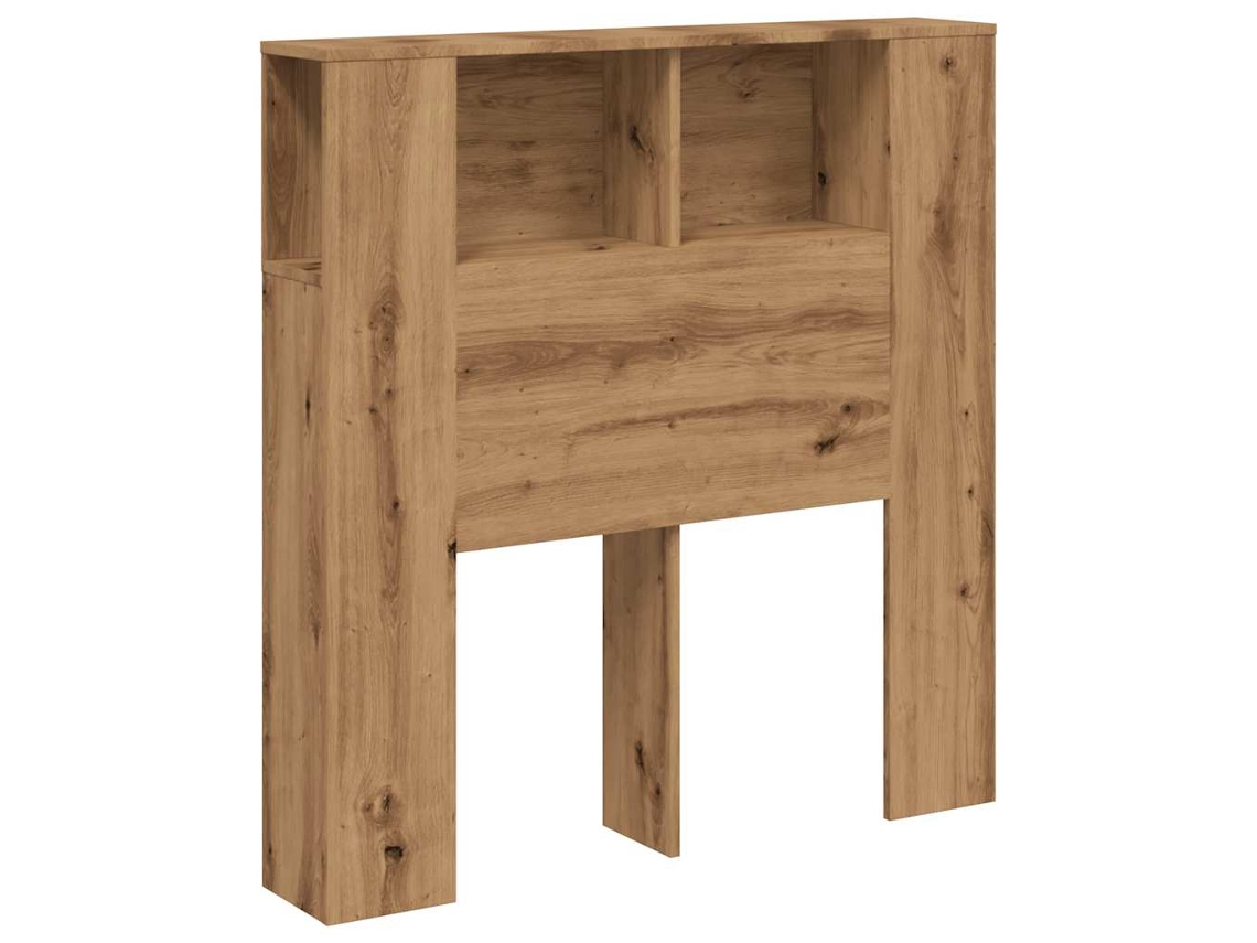 Headboard Cabinet, Headboard Cabinets Vidaxl Marrom Madeira Processada (100 Cm)
