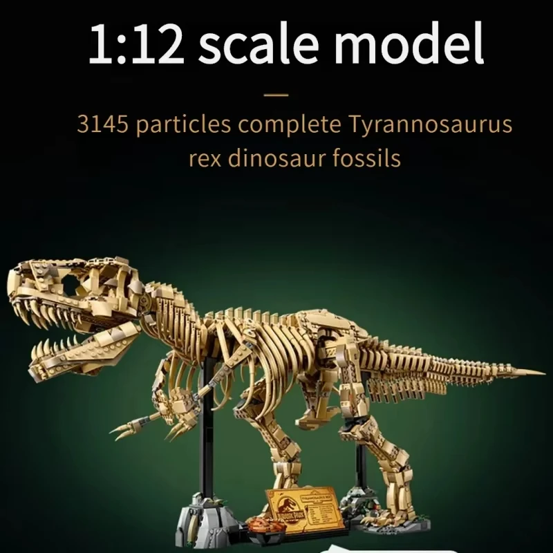 Brinquedo De Blocos De Montar Fóssil De Tiranossauro Rex