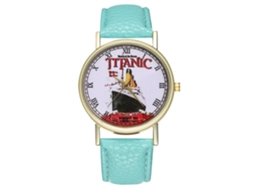 Reloj De Pulsera Analógico De Cuarzo Con Dial Redondo Para Mujer Y Hombre Zhoulianfa Titanic