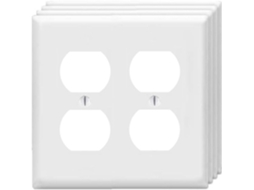 Placas de Parede para Tomadas Duplas, Tomada de Interruptor Duplo, Placa de Cobertura Elétrica BRILVIBERA