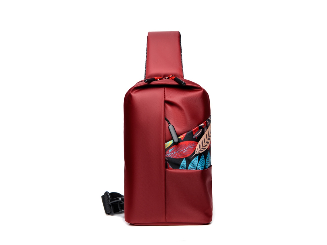 (vermelho) Bolsa De Ombro, Bolsa De Peito Masculina Para Negócios, Bolsa Transversal Casual Para Atividades Ao Ar Livre, Respirável E Leve.