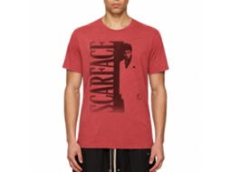 Rockinstone Scarface Movie Heather Red Adult T-shirt Size:xl