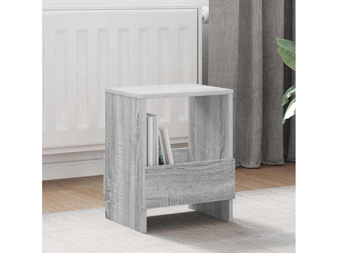 Vidaxl Estante De Revistas 2 Unid. Cinza Sonoma 35 X 30 X 45 Cm