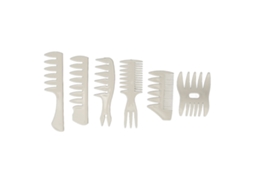2026-set De 6 Pentes Para Homens, Pente De Estilo De Cabelo Com Dentes Largos Arredondados, Para Salão E Lar