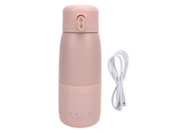 Aquecedor de Leite Sem Fio Portátil 37 55℃ Rosa 350ml 4400mah