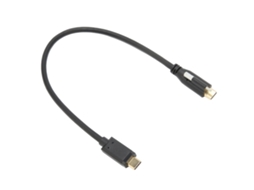 Cabo Usb 3.1 C Para C Macho Para Fêmea Com Porca Fixadora 30cm Para Celular Notebook Carregador Transmissão Rápida 10gbps