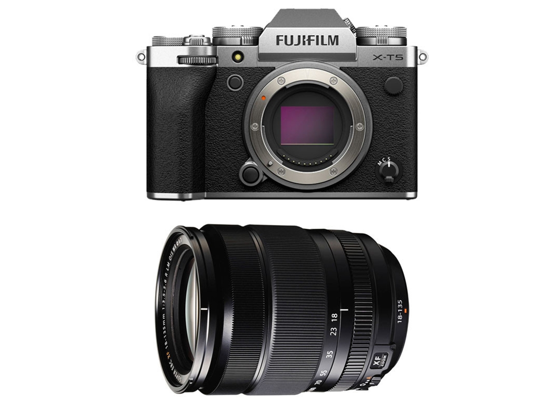 X t5 Prata + 18 135mm FUJIFILM