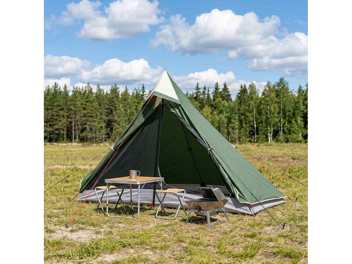Vidaxl Barraca Para Caminhadas 222 X 85 X 125 Cm Verde