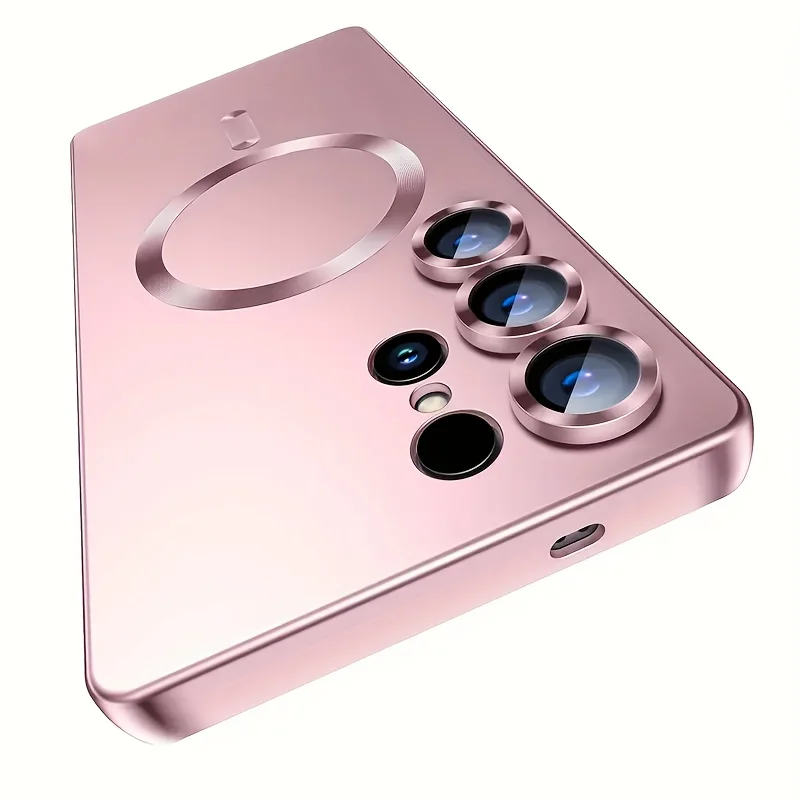 (galaxy A16 5g Rosa) Capa Ultrafina E Flexível Para Carregamento Sem Fio Magsafe Da Samsung.