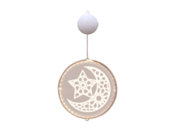 Laxiscreed Luminária De Pendente Round Xingyue Tonghui Com Luz Quente Para Decoração Ramadan