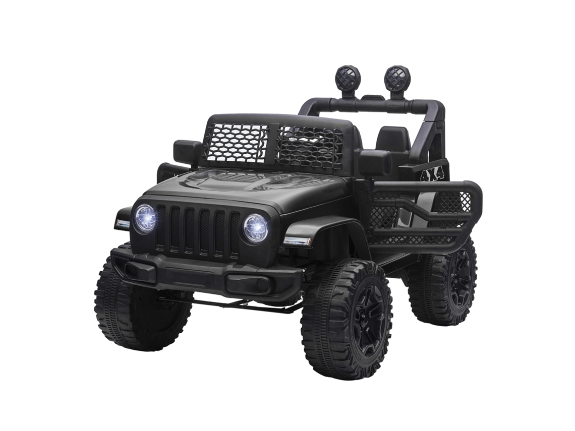 Carro elétrico infantil off-road 3+ anos 100x65x72cm, bateria 12v, controle remoto, preto S/MARCA