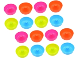 De 16 Formas De Silicone Para Bolos, Mini Donuts E Mousses, Acessórios De Confeitaria Rosa Gokoco