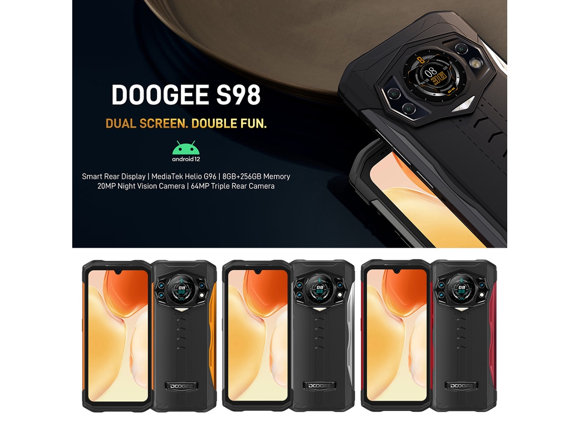 Smartphone Doogee S98 8gb+256gb Câmera 64mp
