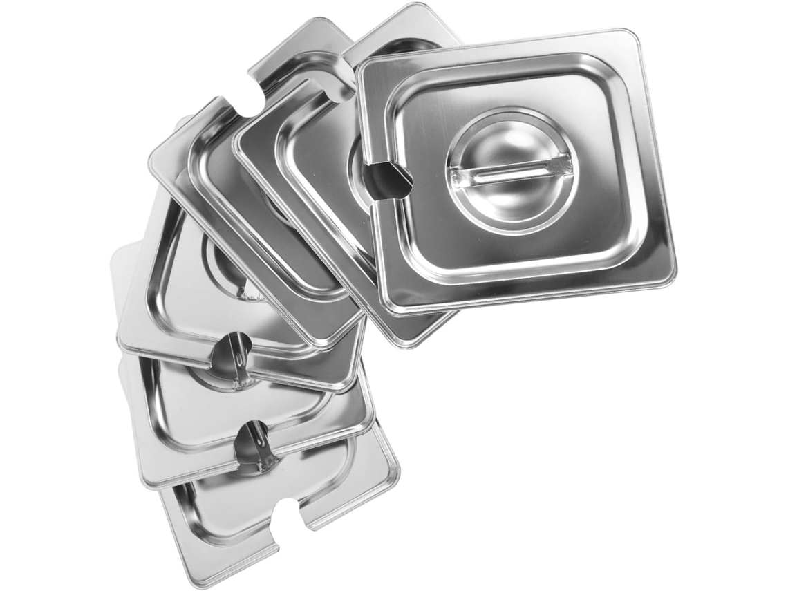Ideais Para Substituição De Woks E Como Acessório De Cozinha Resistente Em Restaurantes. Conjunto De 6 Tampas De Aço Inoxidável Com Enc Gokoco